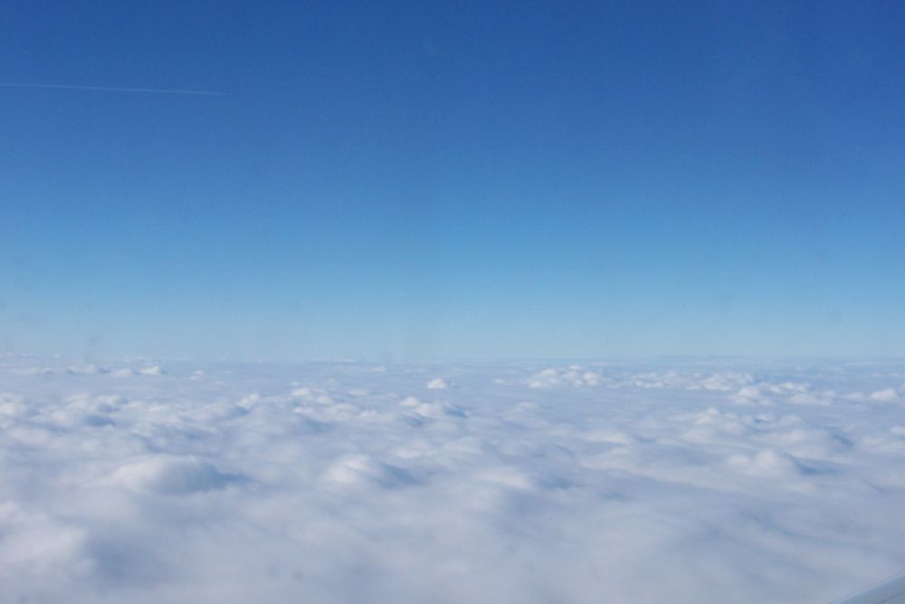 l'ondulation des nuages, vu d'avion