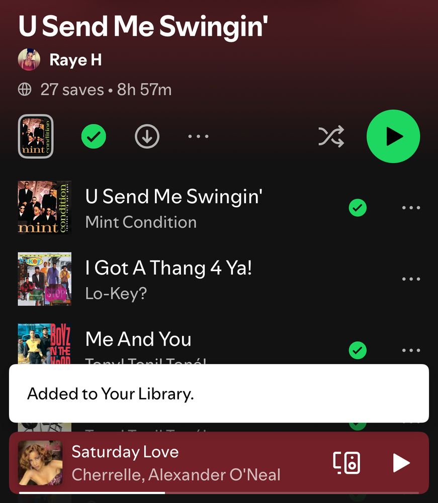 Added to Your Library
