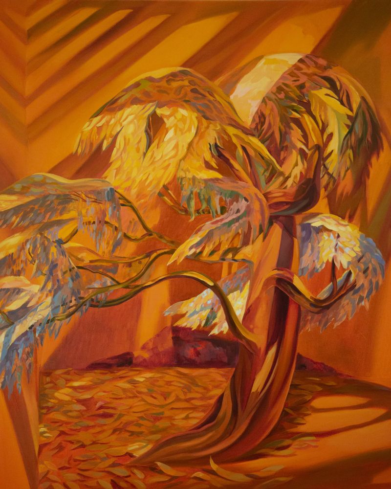 A Passenger 40 x 30 inches oil on canvas 2024 