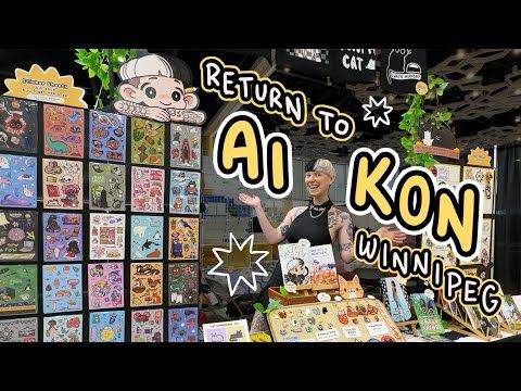 ART VLOG ✦ traveling in Canada for markets [ AI-KON 2025 ] | full time illustrator