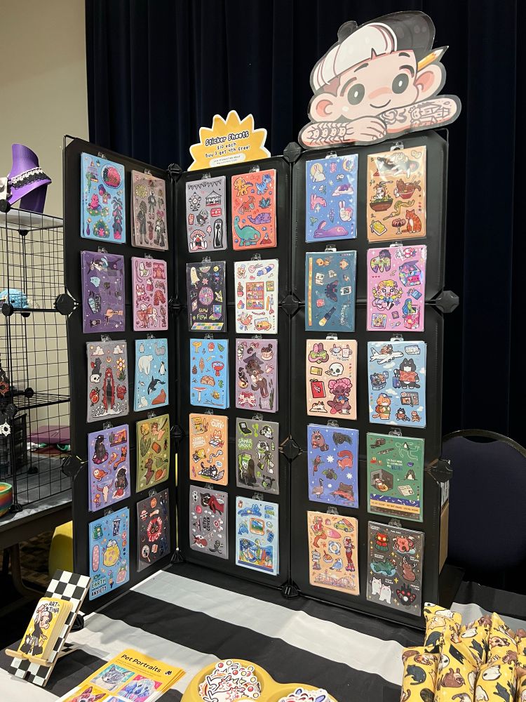 30 sticker sheets stand tall!