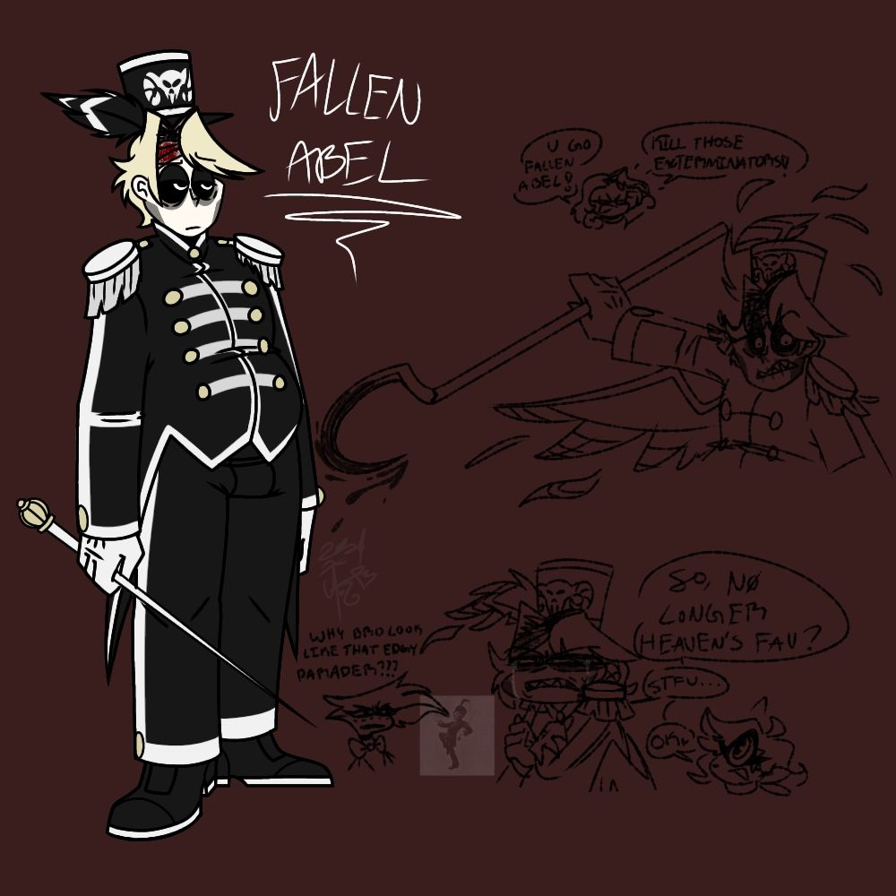 His design was fully inspired by the Black parader from My Chemical Romance 