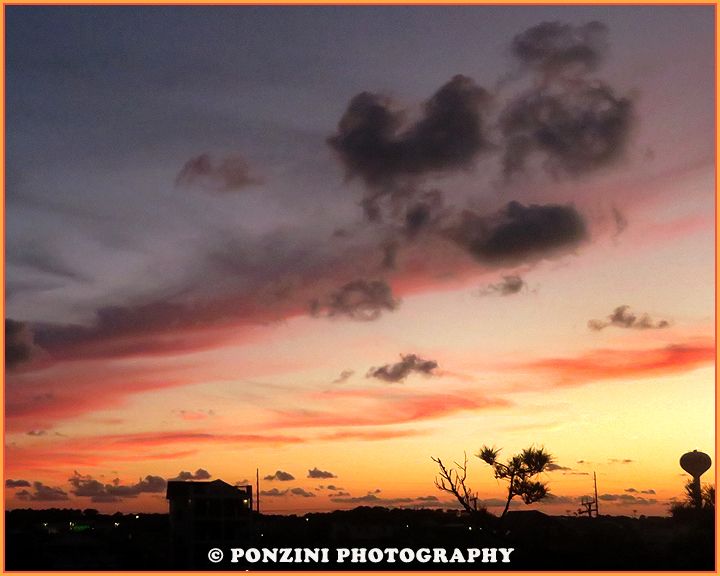 Dusk settles in on Kill Devil Hills.