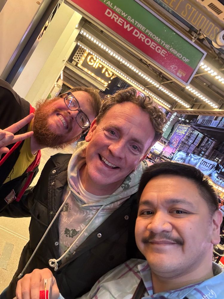 The very nice Drew Droege post-show 