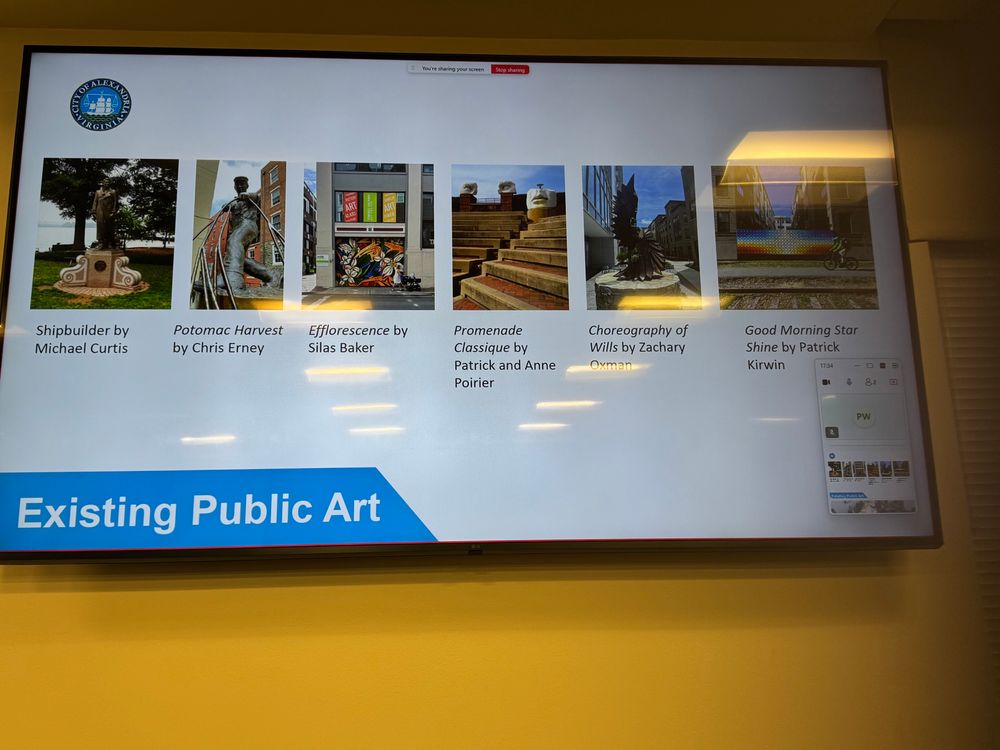 A list of public art installations in the Waterfront in Alexandria. 