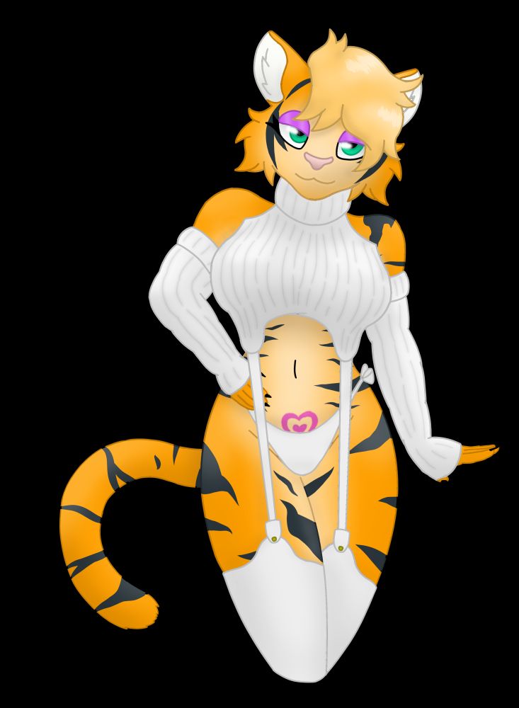 Alecza showing off the Virgin destroyer sweater