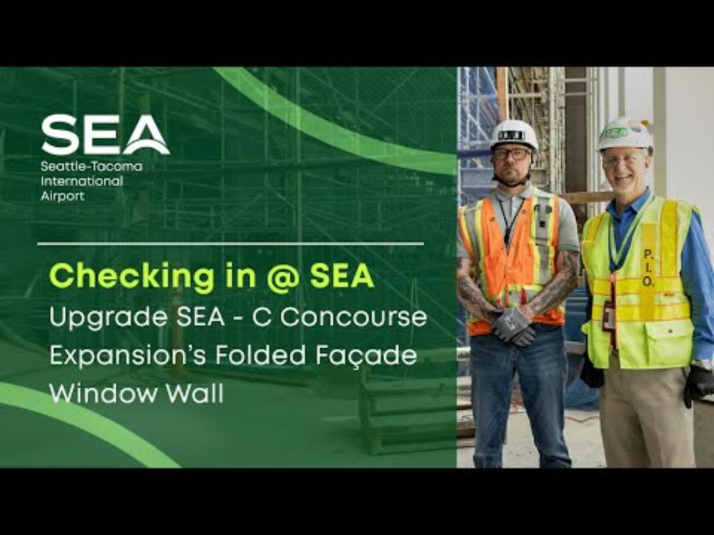 Checking In l Upgrade SEA – C Concourse Expansion’s Folded Façade Window Wall