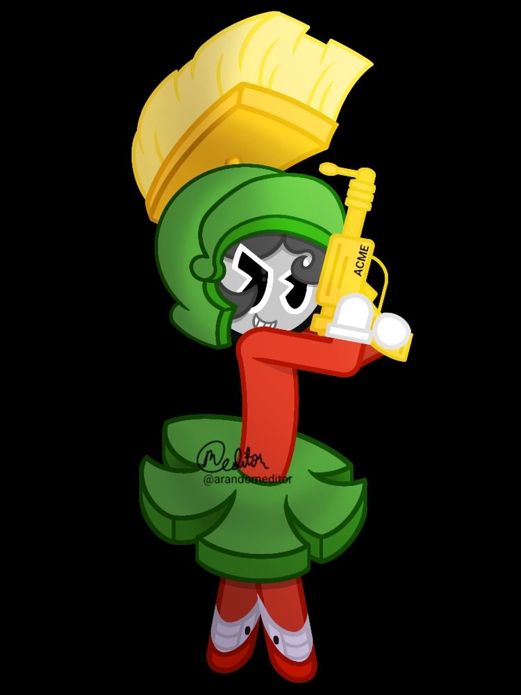 Toon Ink Cookie's "Martian Toonster" (Marvin the Martian from Looney Tunes)