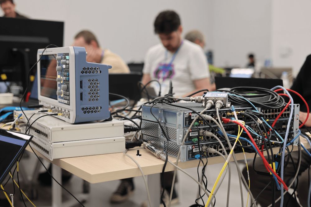 Trifecta Tech Foundation's David and Ruben in action at a PTP plugfest