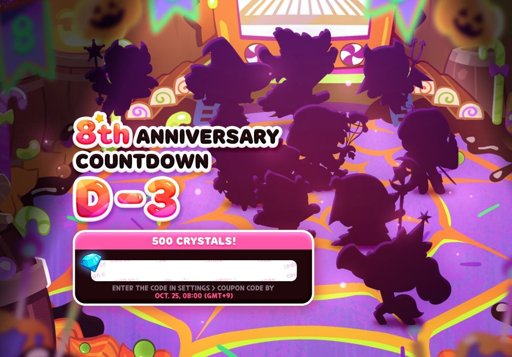 Silhouettes of all the costumes. Aside from the two new Cookies' own costumes, there are eight new costumes. Angel Cookie and Devil Cookie are easily identifiable.