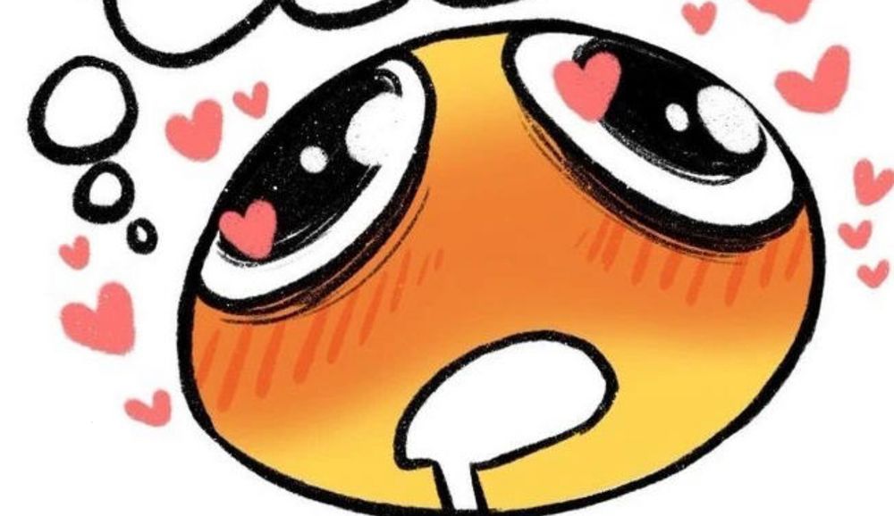 entranced emoji drooling, frothing at the mouth and all that