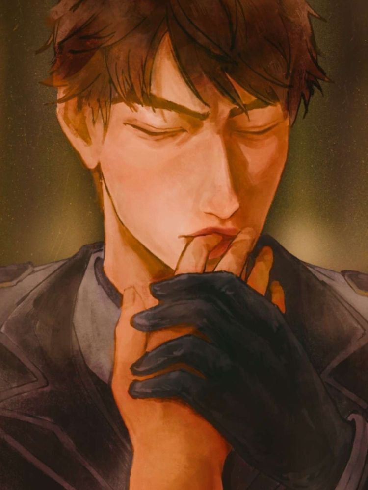 caleb from Love and Deepspace sucking on your fingers.
