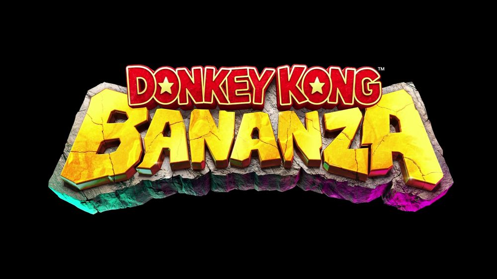 The ending image of Donkey Kong Bananza, featuring the game's logo