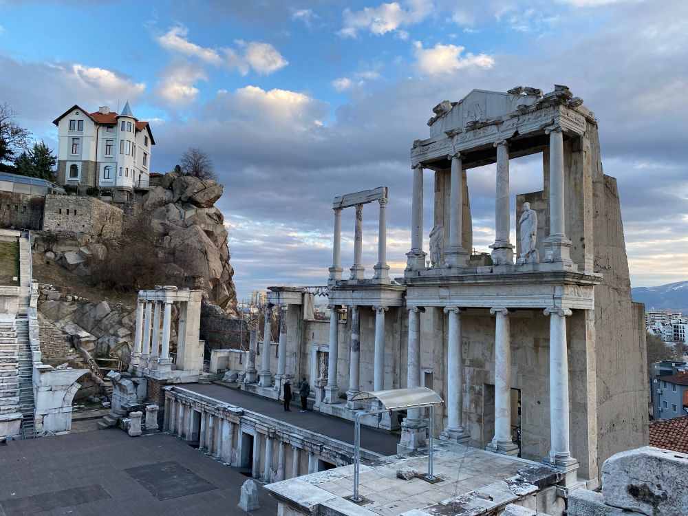 The ruins of the Ancient Theatre of Philippopolis in Plovdiv.