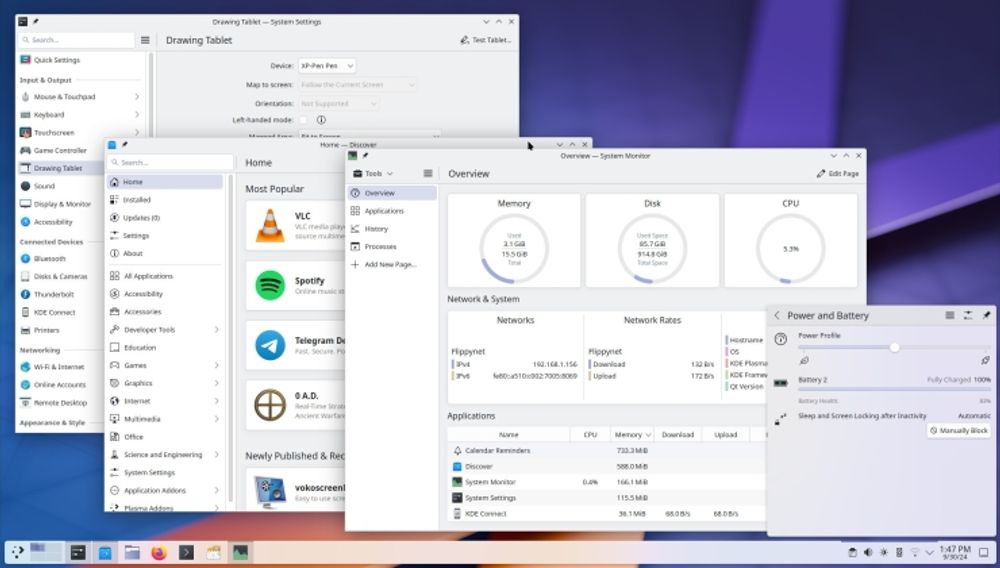 KDE Plasma 6.2 released with improved Wayland colour management