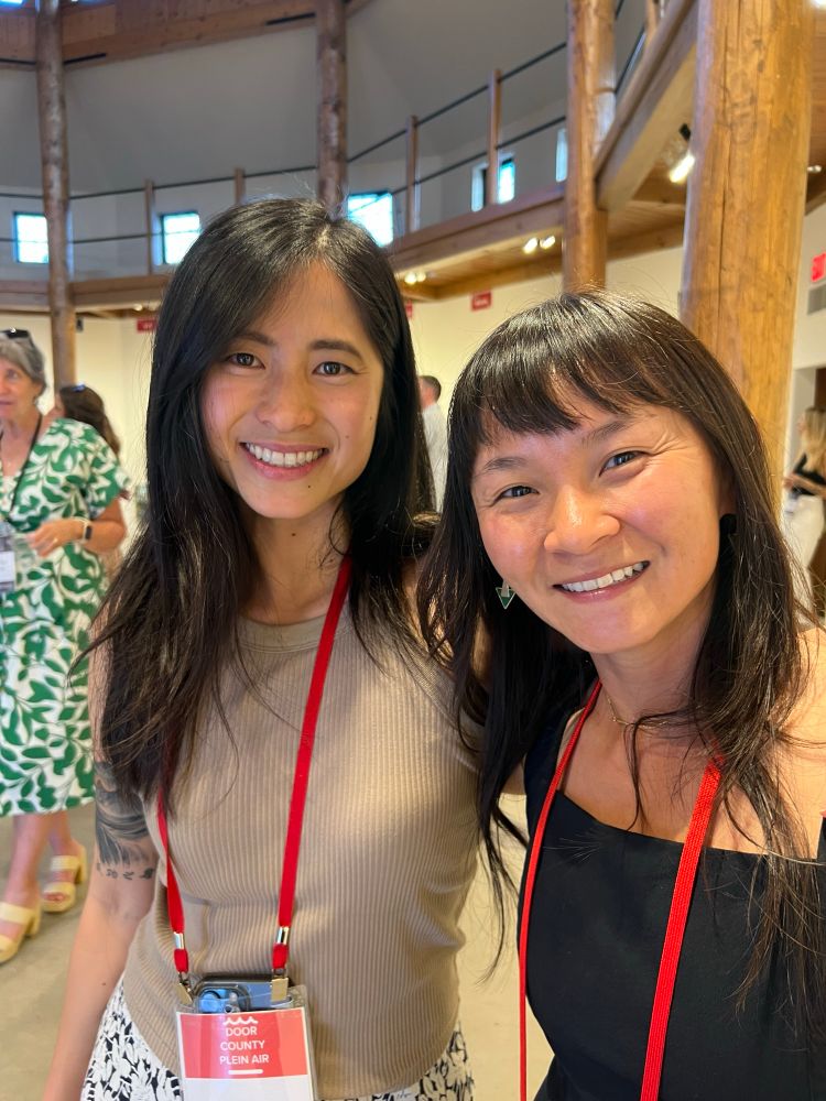 Tiffanie mang and Me at the art event side by side 