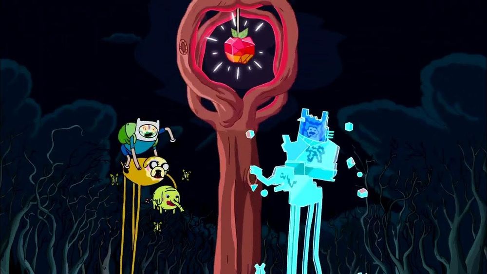 crystal apple scene screenshot from adventure time