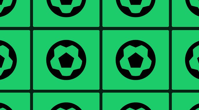 Conjunto de icones de bolas de futebol em cartões, sugerindo que algo está a ser lançado!