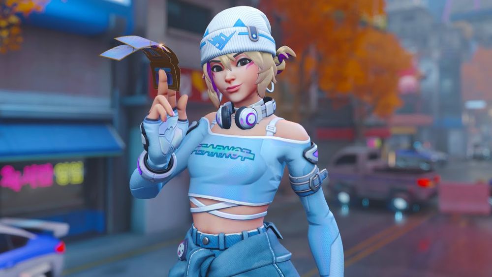 blue flame kiriko recolor skin from lesserafim collab