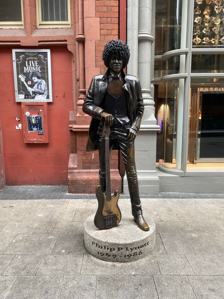 Phil Lynott statue in Dublin 