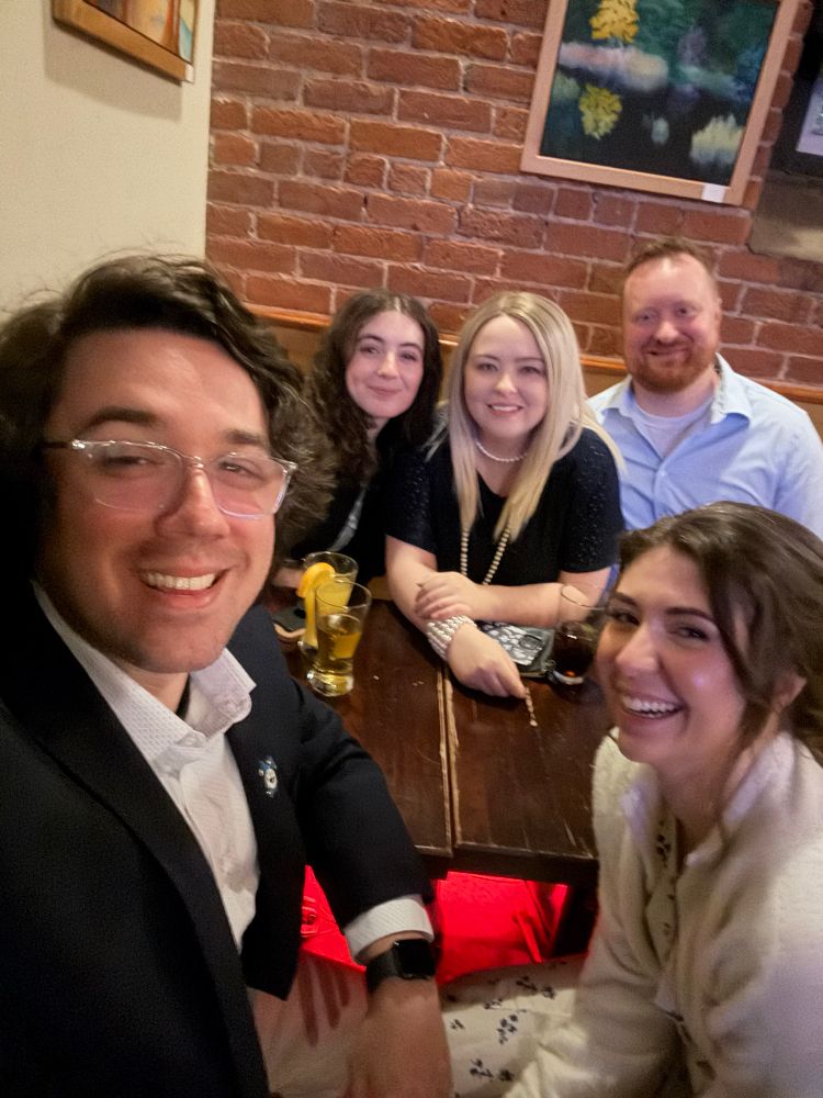 Me, Sara (the bride), Kyle, Meagan, and Maddie 