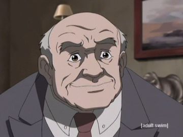Ed Wuncler from the Boondocks (2006)

Ed visibly softens his demeanour after Granddad offers him cheese