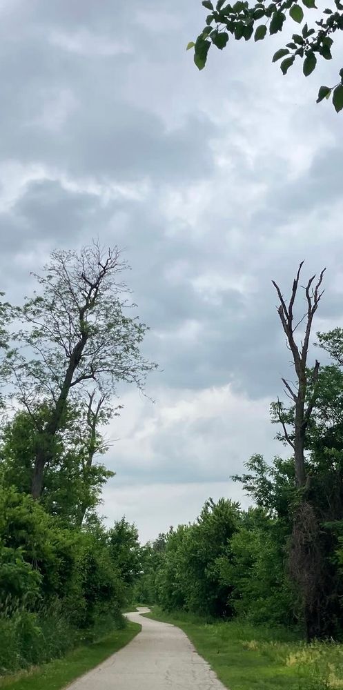 Cycling on Prairie Park trail 