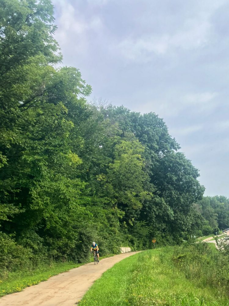 Taking the Dubuque Street bike trail to North Liberty #iowa #cycling