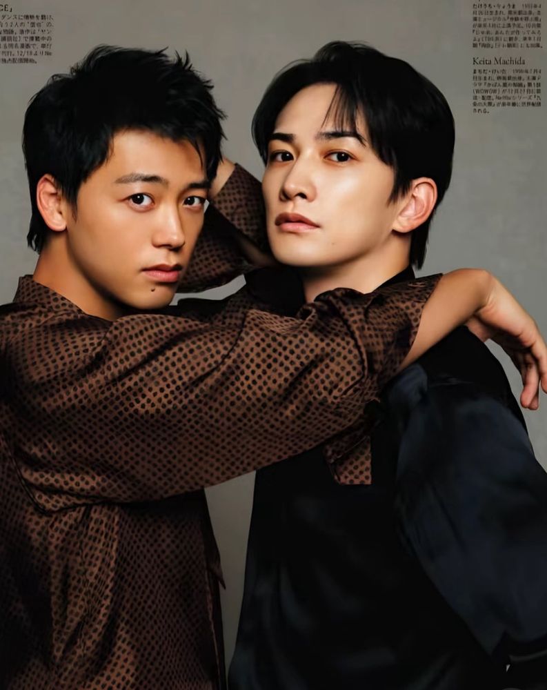 A photo of Machida Keita and Takeuchi Ryoma promoting 10Dance.