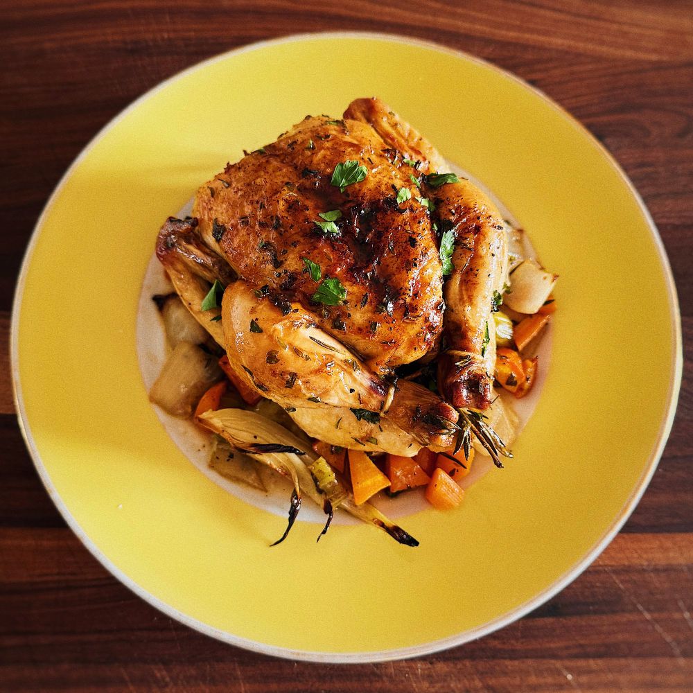 Roast Cornish Hen w/ Roasted Vegetables 