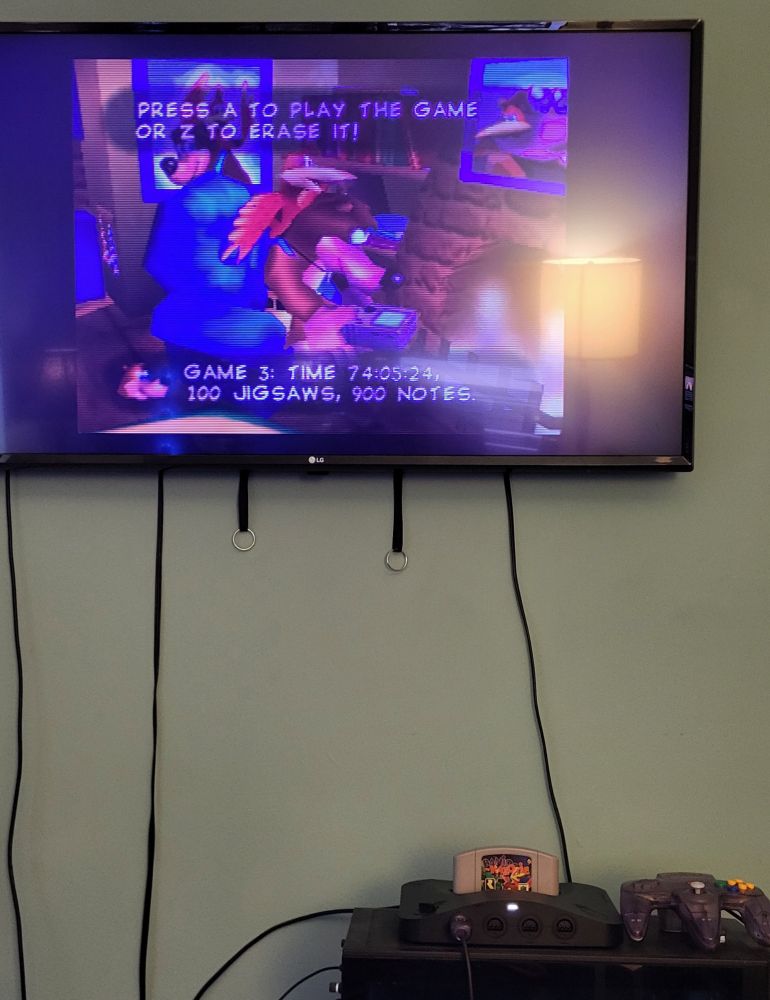 Analogue 3D with Banjo-Kazooie.