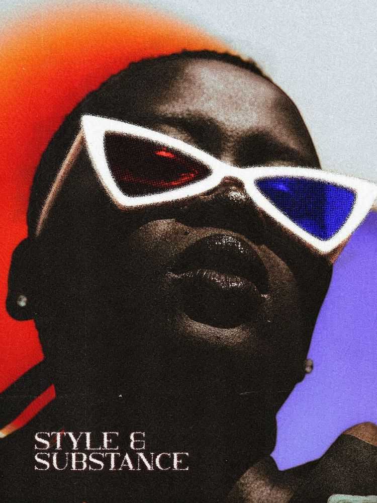 Design uses a woman as the focal point with her glasses designed more uniquely to get the viewers attention with similar colours to the background. The text in bottom left is more minimal compared to other works