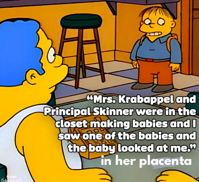 The United States secretary of health and human services explaining where babies come from