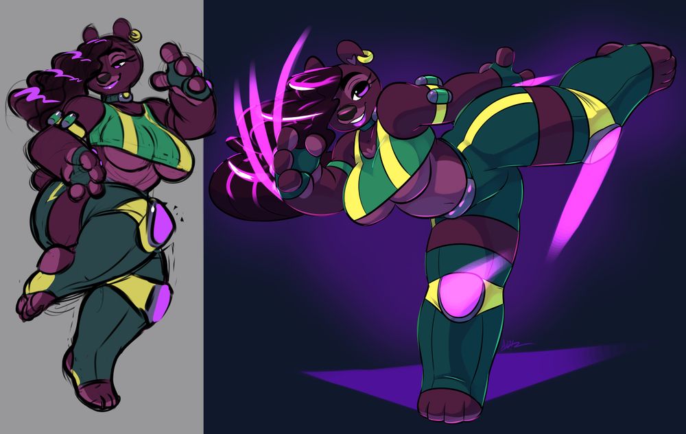 art
Sugarberry in a fighter outfit