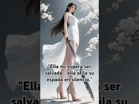 Ella no espera ser salvada, ella afila su espada en silencio