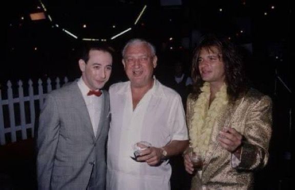 Pee Wee Herman, Rodney Dangerfield, and David Lee Roth enjoying good times. 