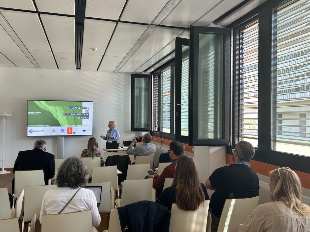 Speaker presenting at EGU 2025 in Vienna