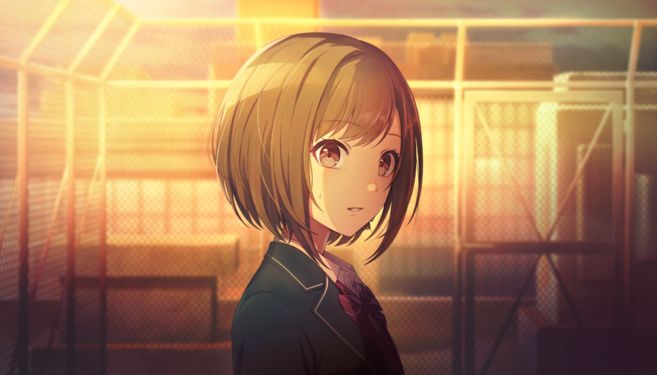 The "untrained" version of Ena Shinonome's card "In Excruciating Twilight", featuring the above-mentioned Ena with a somewhat confused-- yet non-judgemental, expression on her face, presumably directed at Mizuki in their previously-mentioned card "It's All Over".