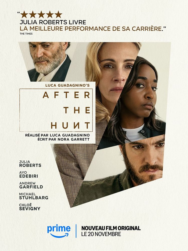 Affiche du film After The Hunt diffusé sur Prime Vidéo 