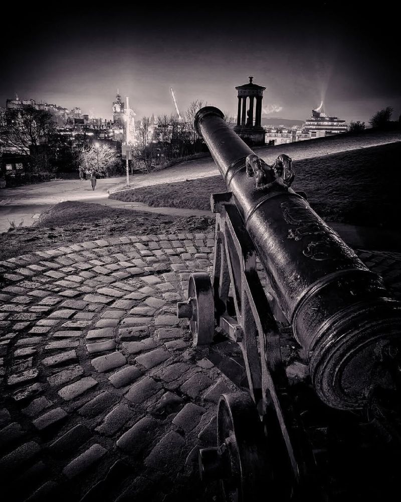 Cannon on Calton Hill