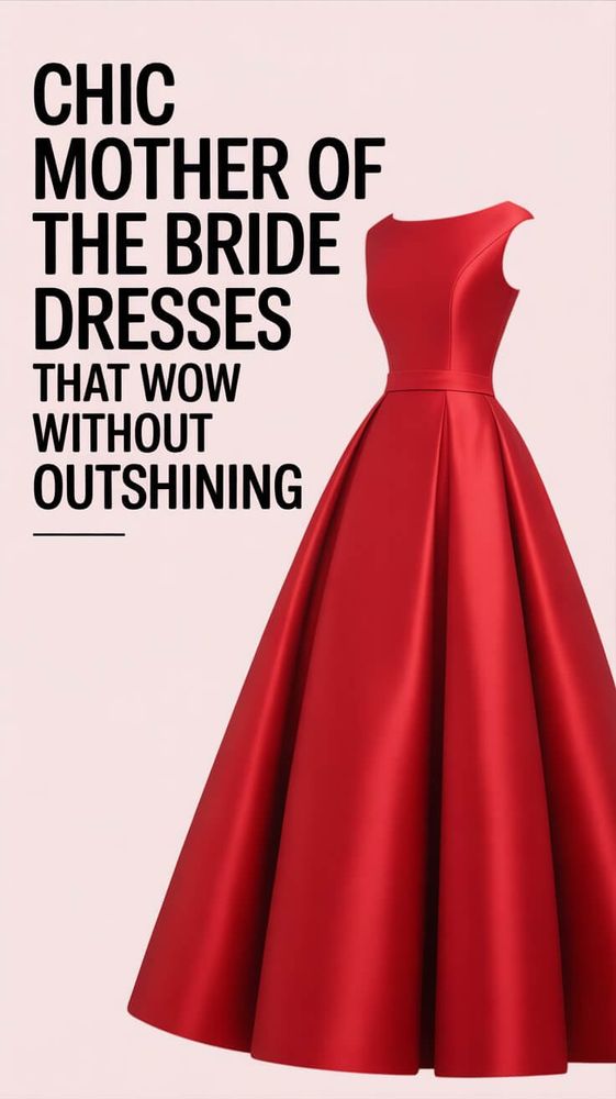 Chic Mother Of The Bride Dresses That Wow Without Outshining