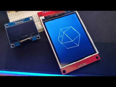Elite 3D wireframe ships on an ESP32 and TFT Screen