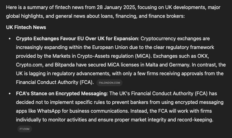 A screenshot of a newsletter generated by ChatGPT.