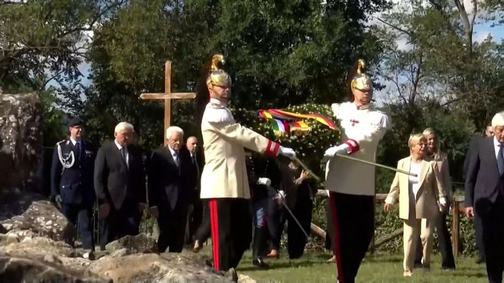 German and Italian Presidents attend Marzabotto massacre anniversary