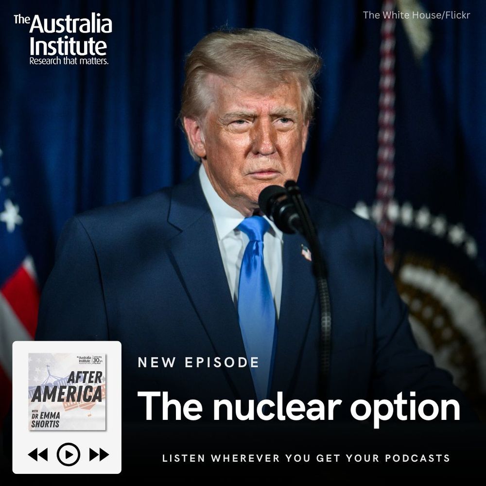 Photo of President Donald Trump, speaking at a lectern
NEW EPISODE | The nuclear option
Listen to After America now via the link or wherever you get your podcasts