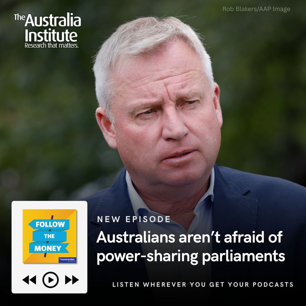 Photo of Jeremy Rockliff, Tasmanian Liberal leader
NEW EPISODE | Australians aren't afraid of power-sharing parliaments
Listen to Follow the Money now via the link or wherever you get your podcasts.