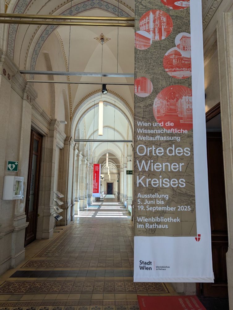Banner of special exhibition in the hallway