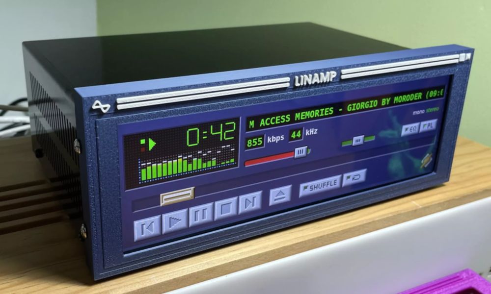 Winamp as a real-life touchscreen stereo system