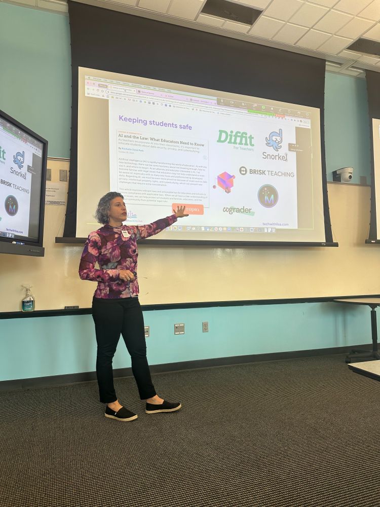 Lisa presenting