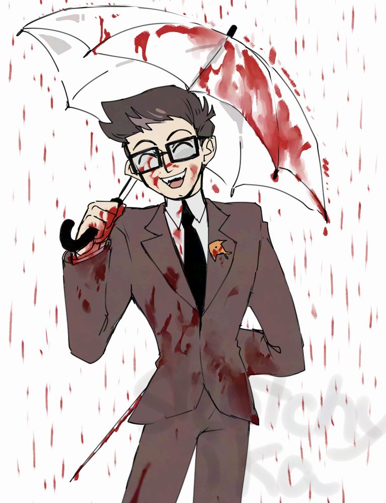 生前ヴォックスが血に塗れている